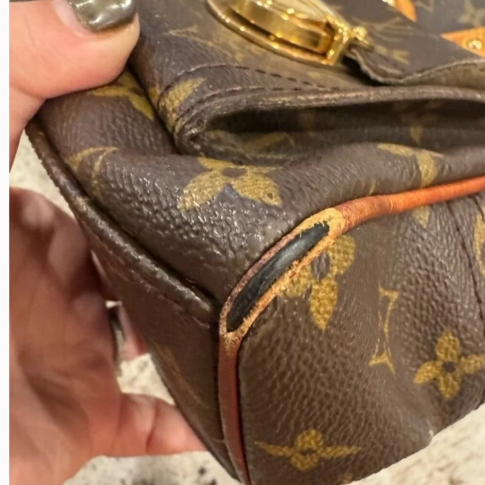 Louis Vuitton Monogram Satchel with Gold Accents - Picture 10 of 13